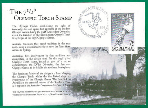 7½d Melbourne Olympic stamp