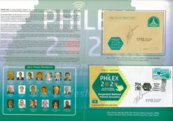 PHILEX2020 Folder - 2 covers signed by FIP President